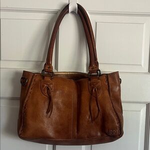Bed Stu Rockababy Leather Tote Shoulder bag in Brown